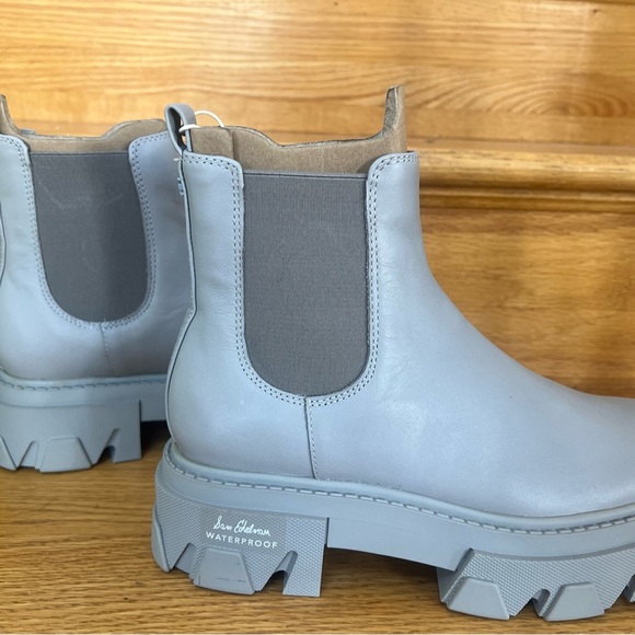 Waterproof Gray Chelsea Boots - Picture 1 of 5